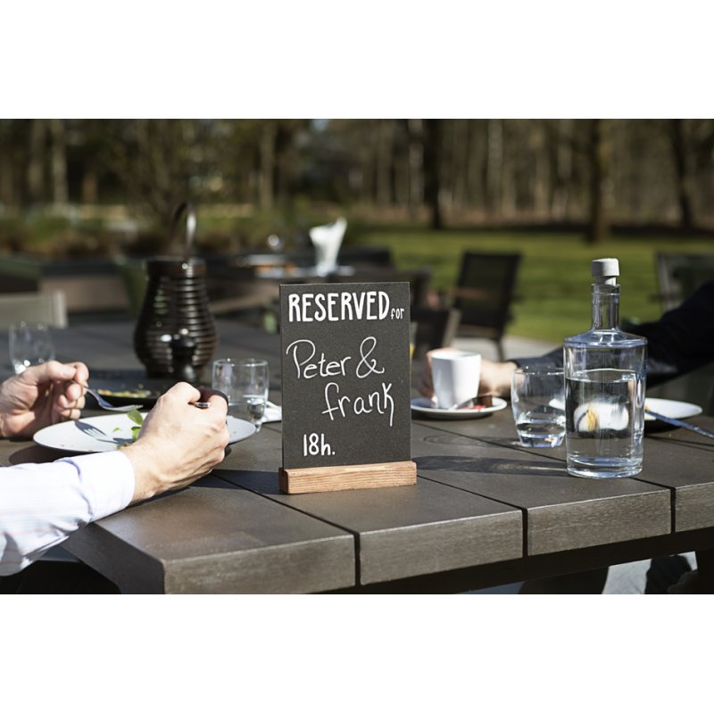 EUROPEL tableau noir chevalet de table A6 debout, pied en chêne